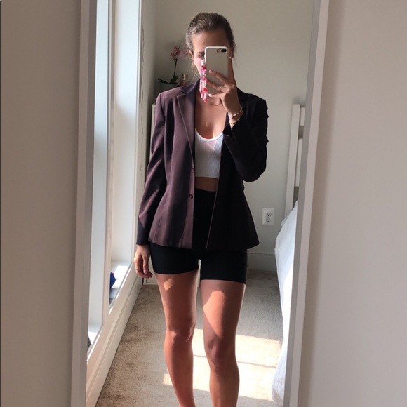 Princess Polly Jackets & Blazers - great condition dark purple vintage blazer